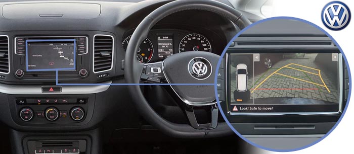 Sharan reversing camera screen